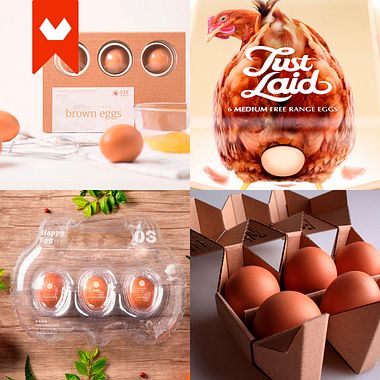 10 diseños de packaging con muchos huevos