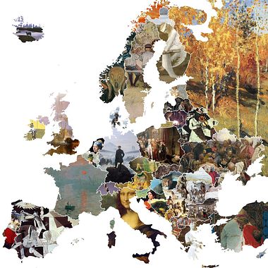El arte más representativo de Europa en un mapa