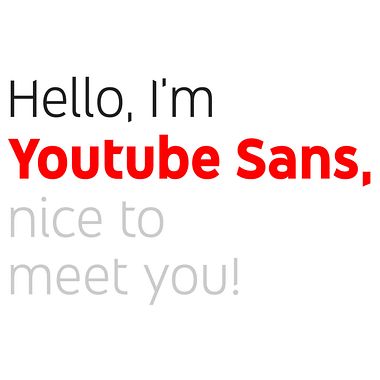 Youtube estrena su propia tipografía: Youtube Sans