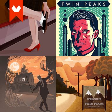 12 ilustradores y diseñadores revisitan Twin Peaks