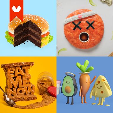 10 diseñadores que disfrutan jugando con comida