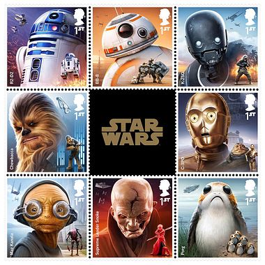 Sellos de Star wars para celebrar el 'Episodio VIII: Los últimos Jedi'