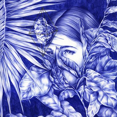 Las ilustraciones de Nuria Riaza se tiñen de azul