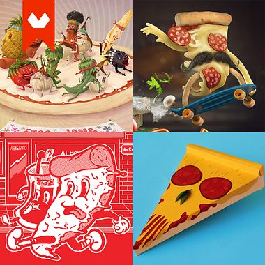 10 diseños con la pizza como protagonista