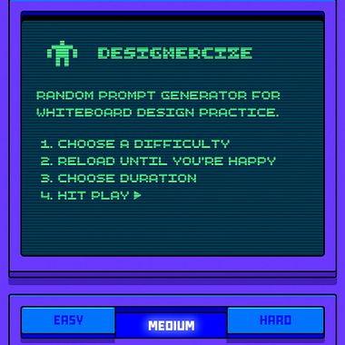 Designercize: un generador de briefs en 8-bits