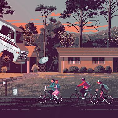 Películas y series de culto en clave pixel art