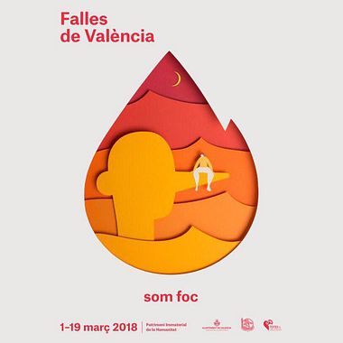 El papercut, el gran protagonista del cartel de las Fallas 2018