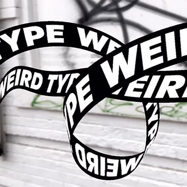 Weird Type, la app que juega con la tipografía en el mundo real