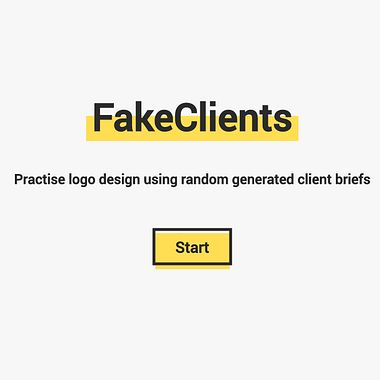 Fake clients: un generador de briefings para logotipos