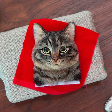 Wakuneko: los retratos gatunos realizados con needle felting 