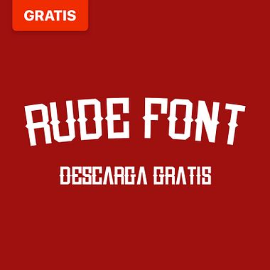 Descarga gratis la tipografía Rude, de Miguel Nieto