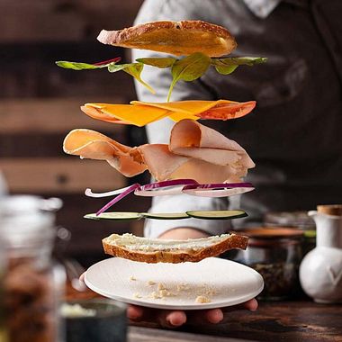 ¿Cómo fotografiar comida flotante?