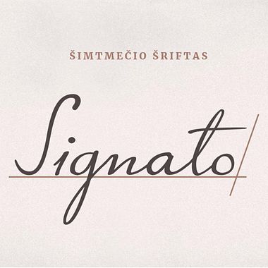 Signato: la tipografía que conmemora la independencia lituana