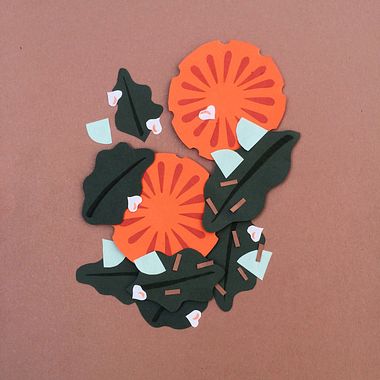 Ensaladas de papercut para creativos hambrientos