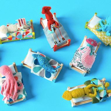 Descubre la adorable zoología de fieltro de Hiné Mizushima