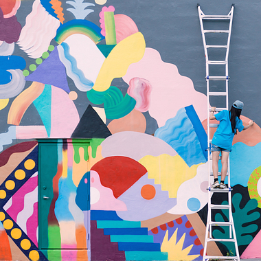 La energía en el arte urbano tiene nombre: Mina Hamada