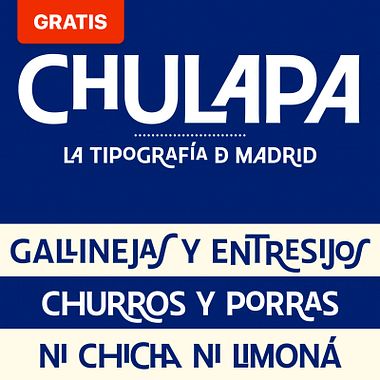 Descarga 'Chulapa', la tipografía de Madrid para el mundo