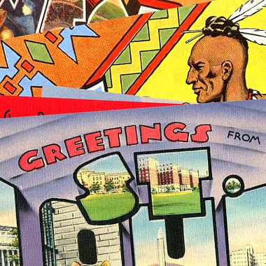 Cómo el diseño de postales puso color a los EEUU de los años 30