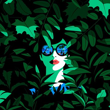 Malika Favre: al volante de la ilustración vectorial femenina