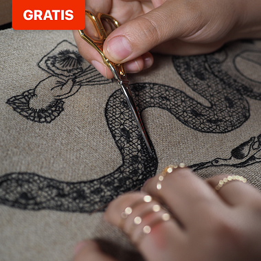Descarga gratis un patrón de bordado Blackwork