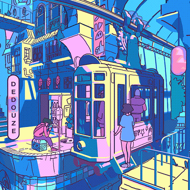 Retrofuturismo que fusiona el 2D con el 3D, por Andry Douze