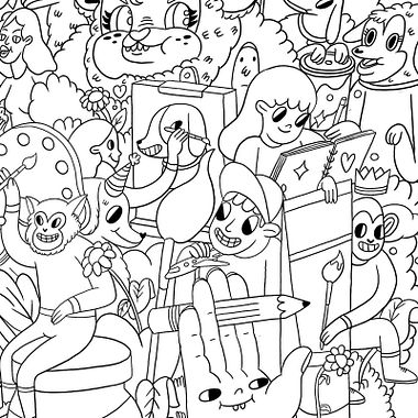 Download Free Coloring Pages #StayAtHome