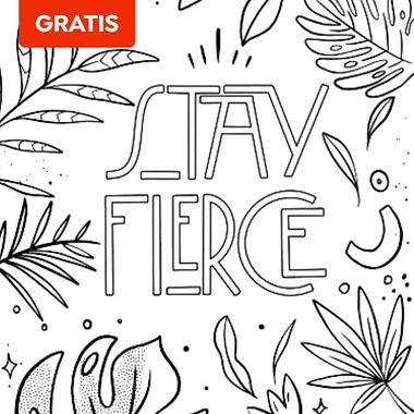Descarga gratis 7 imprimibles de caligrafía para colorerar