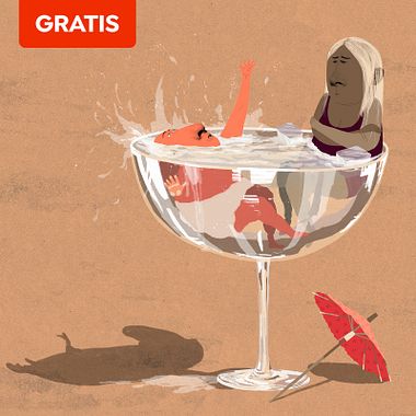 Descarga gratis un mockup para ilustración editorial 