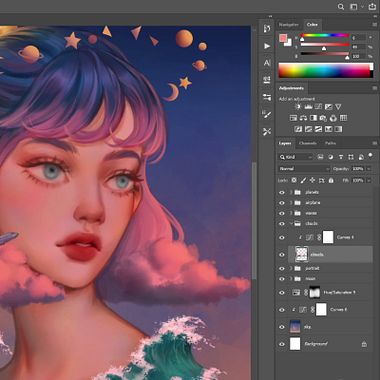 5 cursos de Photoshop para crear retratos digitales paso a paso