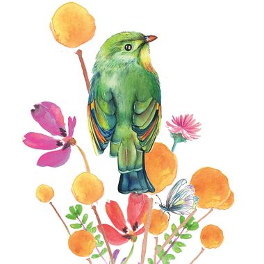 Proyectos Domestika: Ilustración de naturaleza en acuarela 