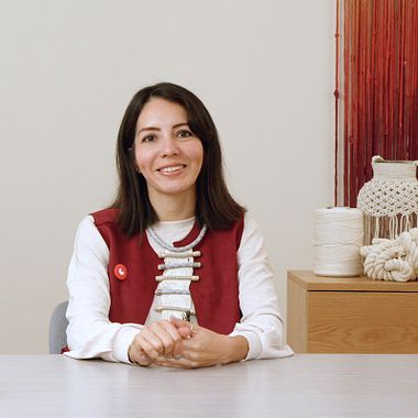 Tutorial Macramé: cómo teñir un tapiz textil 