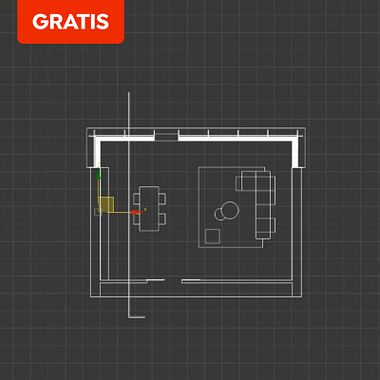 Descarga gratis los planos de una estancia para modelado en AutoCAD o 3ds Max