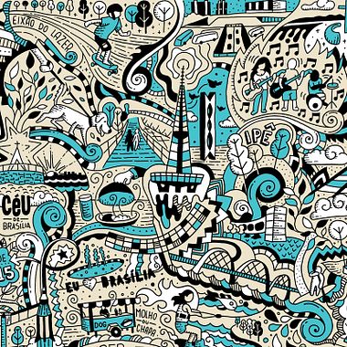 As ilustrações híbridas de Mauro Martins
