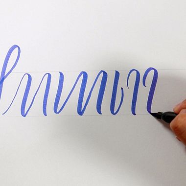 Calligraphy Tutorial: Basic Brush Pen Strokes