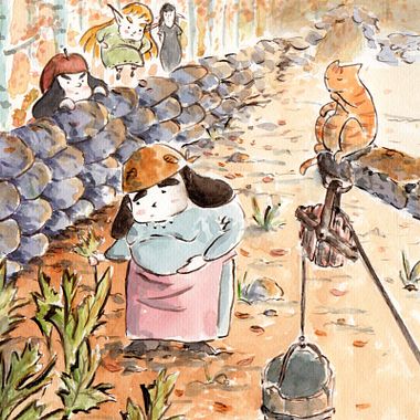 Proyectos Domestika: ilustración infantil con influencia japonesa