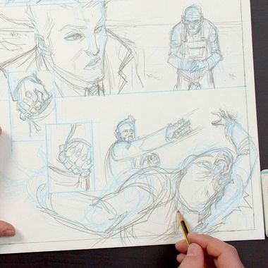 Tutorial Dibujo: cómo crear una página de un cómic de superhéroes