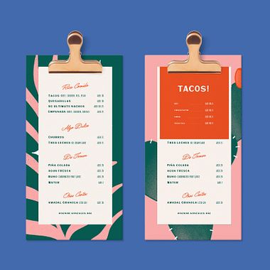 Descarga gratis un mockup de menú para restaurantes