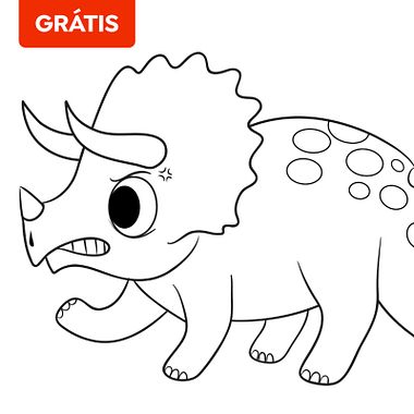Download grátis: dinossauros para colorir