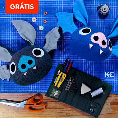 Download grátis: padrão de um morcego de pelúcia
