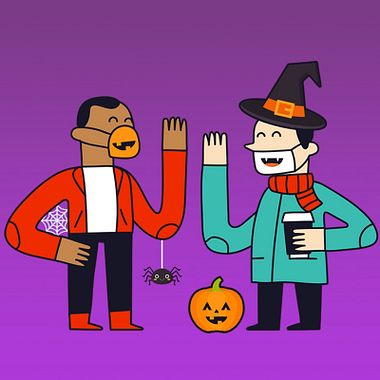 Mascarillas de Halloween de la comunidad de Domestika