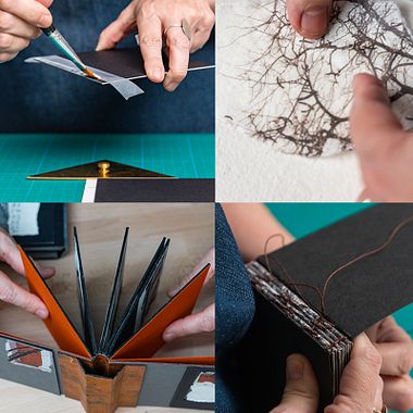 Materiais básicos para projetos de encadernação