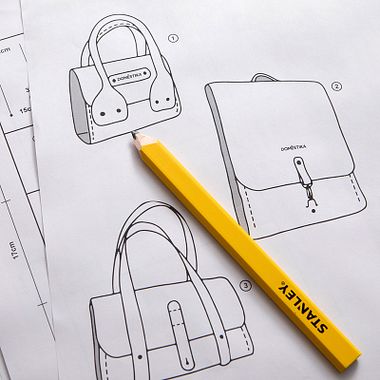 Descarga gratis tres patrones para hacer un bolso de cuero
