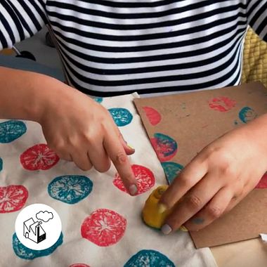Cómo estampar frutas en tela