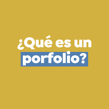 ¿Qué es un porfolio en creatividad?