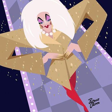 6 ilustradores latinos que se inspiram no universo drag queen de RuPaul