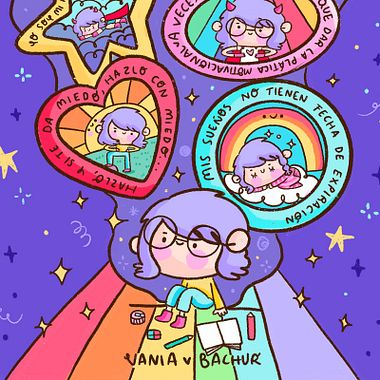 Descarga gratis una ilustración de Vania Bachur para colorear el Día de la Mujer 