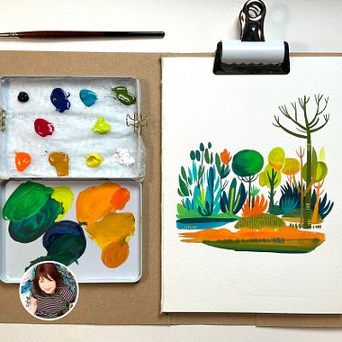 Cómo fabricarte una paleta húmeda portátil para gouache y acrílico