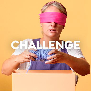 Domestika Challenge: tejer a ciegas y en 30 minutos