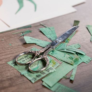 Materiais essenciais para ilustração com collage