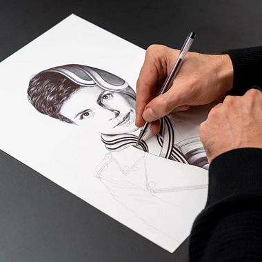 Descarga gratis una guía de retrato con bolígrafo paso a paso